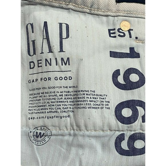 NWT GAP Cheeky Straight Jeans 8/29 High Rise Blue Pink Tie Dye #554698 - Picture 5 of 7